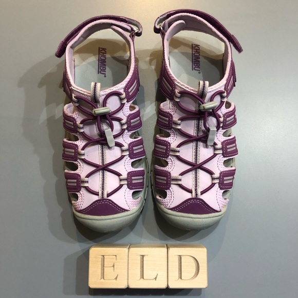 Khombu Girl’s Sandy Closed Toe Athletic Sandals - Picture 3 of 8